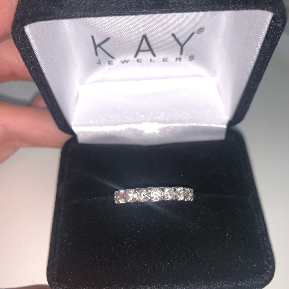1 ct tw 14kw diamond band / ring. - Picture 5 of 6